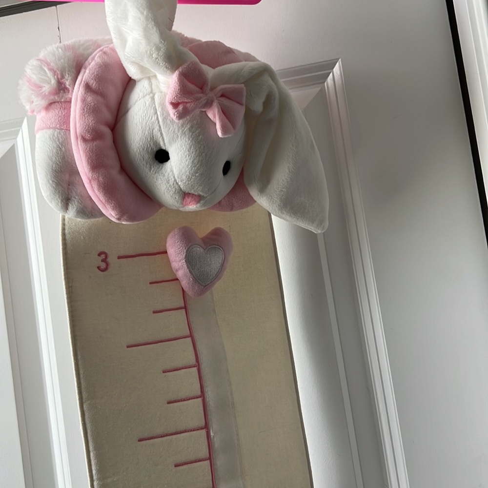 Kids soft bunny growth chart
